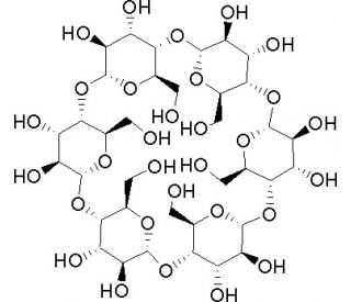 &alpha;-Cyclodextrin (CAS 10016-20-3) - chemical structure image