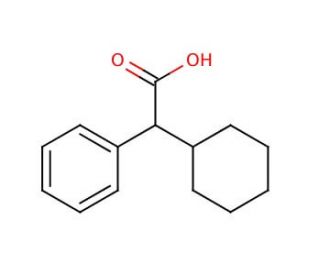 &alpha;-Cyclohexylphenylacetic acid (CAS 3894-09-5) - chemical structure image