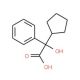 α-Cyclopentylmandelic acid (CAS 427-49-6) - chemical structure image