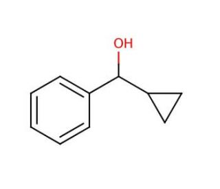 &alpha;-Cyclopropylbenzyl alcohol (CAS 1007-03-0) - chemical structure image