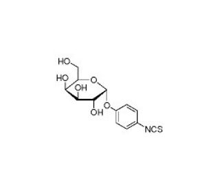 &alpha;-D-Galactopyranosylphenyl isothiocyanate (CAS 120967-92-2) - chemical structure image