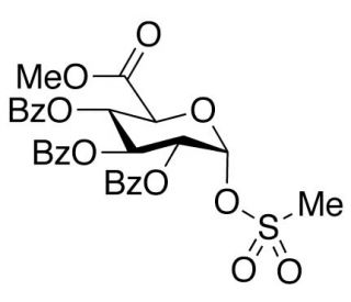 &alpha;-D-Glucopyranuronic Acid Methyl Ester 2,3,4-Tribenzoate 1-Methanesulfonate - chemical structure image