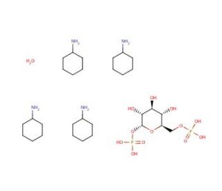 &alpha;-D-Glucose 1,6-bisphosphate tetra(cyclohexylammonium) salt (CAS 71662-13-0) - chemical structure image