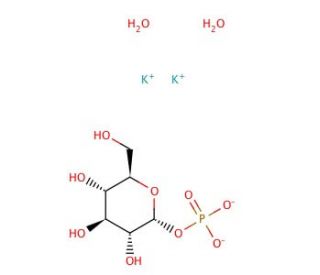 &alpha;-D-Glucose 1-phosphate dipotassium salt (CAS 5996-14-5) - chemical structure image