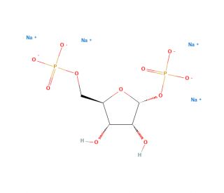 &alpha;-D-Ribose 1,5-Bis(phosphate) Tetrasodium Salt (CAS 113599-17-0) - chemical structure image