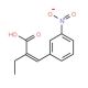 α-Ethyl-3-nitrocinnamic acid (CAS 124525-55-9) - chemical structure image