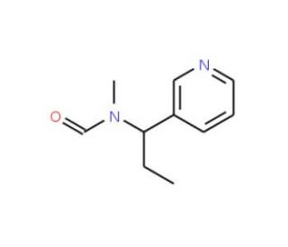 &alpha;-Ethyl-N-formyl-N-methylpyridinemethaneamine (CAS 887355-12-6) - chemical structure image