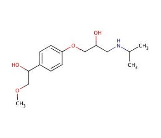 &alpha;-Hydroxy Metoprolol(Mixture of Diastereomers) (CAS 56392-16-6) - chemical structure image