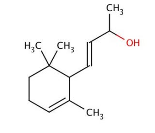 &alpha;-Ionol (CAS 25312-34-9) - chemical structure image