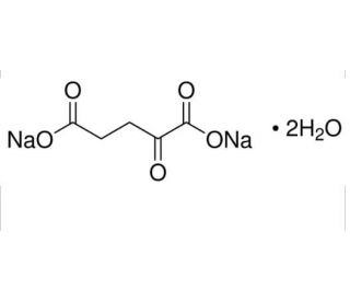 &alpha;-Ketoglutaric acid disodium salt dihydrate (CAS 305-72-6) - chemical structure image