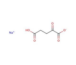 &alpha;-Ketoglutaric acid sodium salt (CAS 22202-68-2) - chemical structure image
