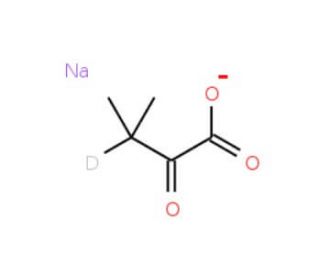&alpha;-Ketoisovaleric Acid-13C5,d Sodium Salt - chemical structure image