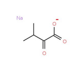 &alpha;-Ketoisovaleric Acid Sodium Salt (CAS 3715-29-5&#0;) - chemical structure image