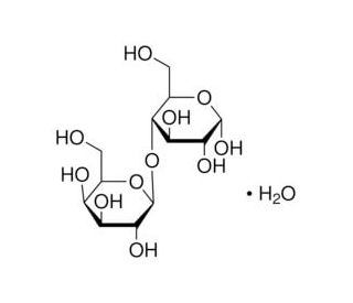 &alpha;-Lactose monohydrate (CAS 5989-81-1) - chemical structure image