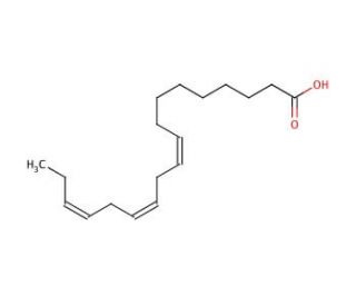 &alpha;-Linolenic Acid (CAS 463-40-1) - chemical structure image