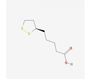 (&plus;)-&alpha;-Lipoic acid (CAS 1200-22-2) - chemical structure image