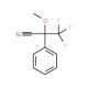 α-Methoxy-α-(trifluoromethyl)phenylacetonitrile (CAS 80866-87-1) - chemical structure image