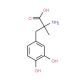 alpha-Methyl-DL-beta-3,4-Dihydroxyphenylalanine (CAS 555-29-3) - chemical structure image