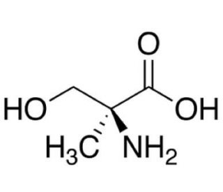&alpha;-Methyl-L-serine (CAS 16820-18-1) - chemical structure image