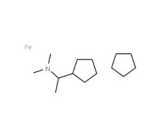 &alpha;-(N,N-Dimethylamino)ethylferrocene (CAS 31904-34-4) - chemical structure image