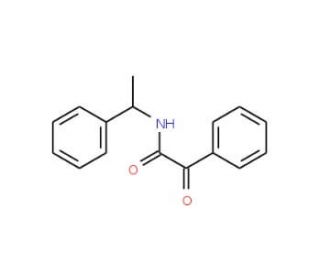 &alpha;-Oxo-N-[(R)-1-phenylethyl]phenylacetamide (CAS 10549-15-2) - chemical structure image