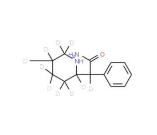 &alpha;-Phenyl-2-piperidineacetamide-d10 - chemical structure image