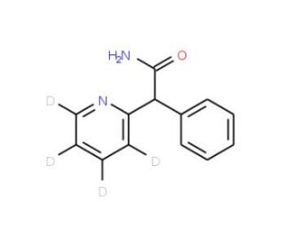 &alpha;-Phenyl-2-pyridineacetamide-d4 - chemical structure image