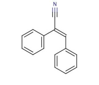 &alpha;-Phenylcinnamonitrile (CAS 2510-95-4) - chemical structure image