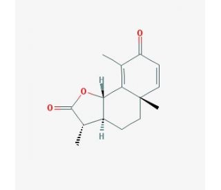 (&minus;)-&alpha;-Santonin (CAS 481-06-1) - chemical structure image