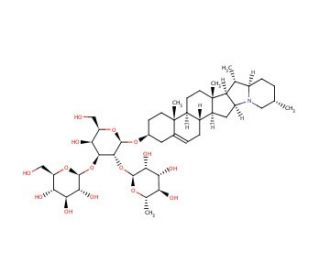 &alpha;-Solanine (CAS 20562-02-1) - chemical structure image