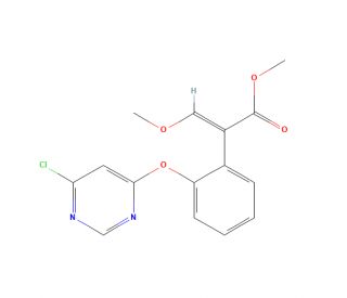 (&alpha;E)-2-[(6-Chloro-4-pyrimidinyl)oxy]-&alpha;-(methoxymethylene)benzeneacetic Acid Methyl Ester (CAS 131860-97-4) - chemical structu