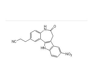 Alsterpaullone, 2-Cyanoethyl (CAS 852529-97-0) - chemical structure image