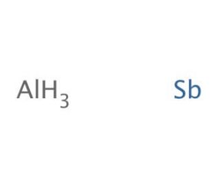 Aluminum antimonide (CAS 25152-52-7) - chemical structure image