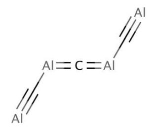 Aluminum carbide (CAS 1299-86-1) - chemical structure image