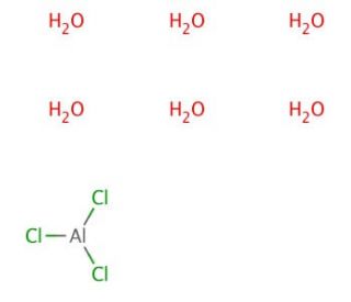 Aluminum chloride hexahydrate (CAS 7784-13-6) - chemical structure image