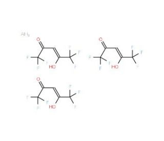 Aluminum hexafluoro-2,4-pentanedionate (CAS 15306-18-0) - chemical structure image