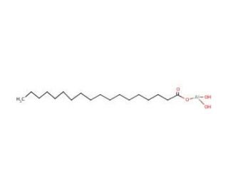 Aluminum monostearate (CAS 7047-84-9) - chemical structure image
