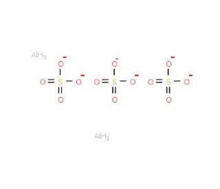 Aluminum sulfate (CAS 17927-65-0) - chemical structure image