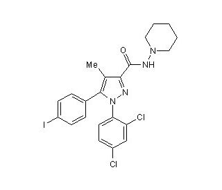 AM-251 (CAS 183232-66-8) - chemical structure image