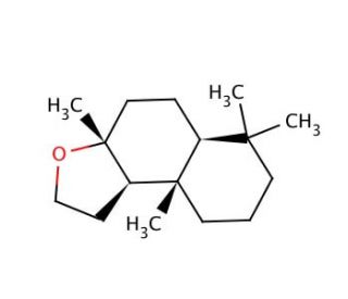 (&minus;)-Ambroxide (CAS 6790-58-5) - chemical structure image