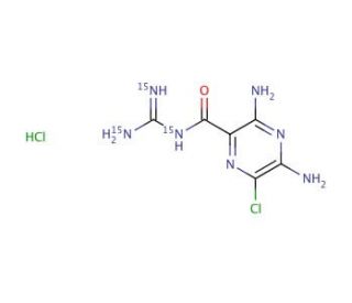 Amiloride-15N3 Hydrochloride (CAS 1216796-18-7) - chemical structure image