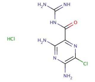 Amiloride &bull; HCl (CAS 2016-88-8) - chemical structure image