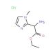 Amino-(1-methyl-1H-imidazol-2-yl)-acetic acid ethyl ester hydrochloride (CAS 129146-64-1) - chemical structure image