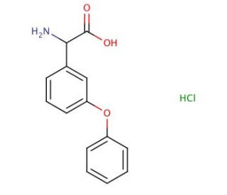 Amino(3-phenoxyphenyl)acetic acid hydrochloride - chemical structure image