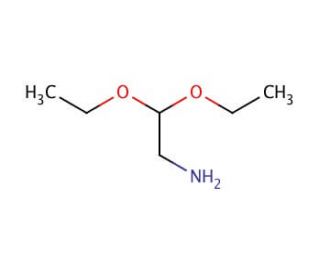 Aminoacetaldehyde diethyl acetal (CAS 645-36-3) - chemical structure image