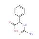 [(aminocarbonyl)amino](phenyl)acetic acid (CAS 5616-20-6) - chemical structure image