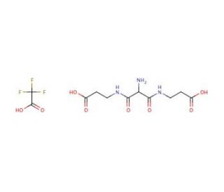 Aminomalonic Acid Bis(3-aminopropionic Acid)amide Trifluoroacetic Acid Salt - chemical structure image
