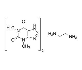 Aminophylline (CAS 317-34-0) - chemical structure image
