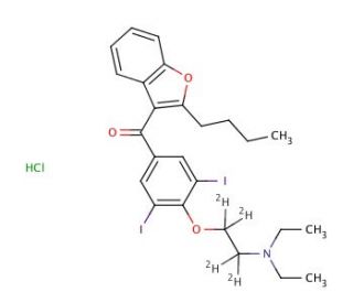 Amiodarone-d4 Hydrochloride - chemical structure image
