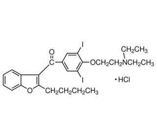 Amiodarone Hydrochloride (CAS 19774-82-4) - chemical structure image